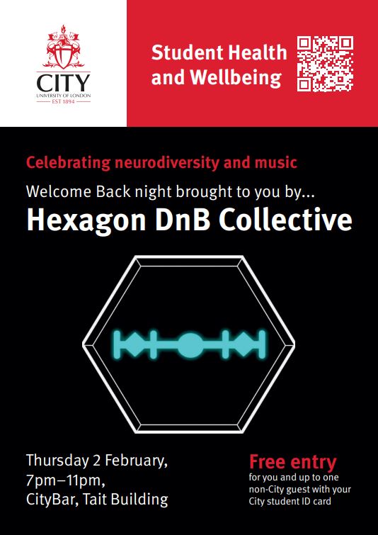 Hexagon DnB Collective poster